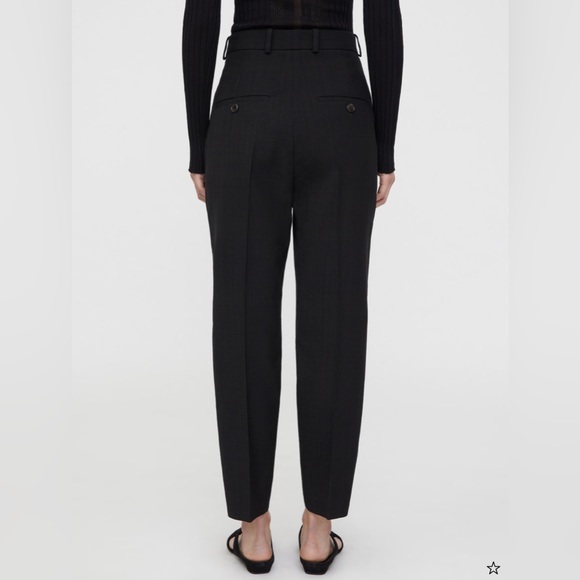 Toteme Tapered Suit Trouser NWT Linen Viscose- Black - Size 36, 38 - Picture 7 of 14